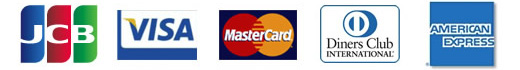 JCB,VISA,Master Card,Diners Club,AMERICA EXPRESS